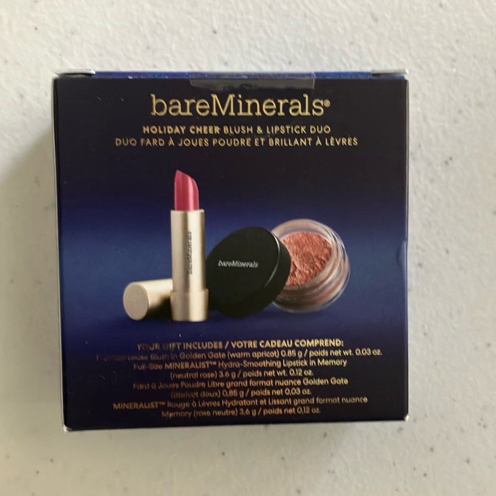 bare minerals Holiday Cheer Blush and lipstick duo